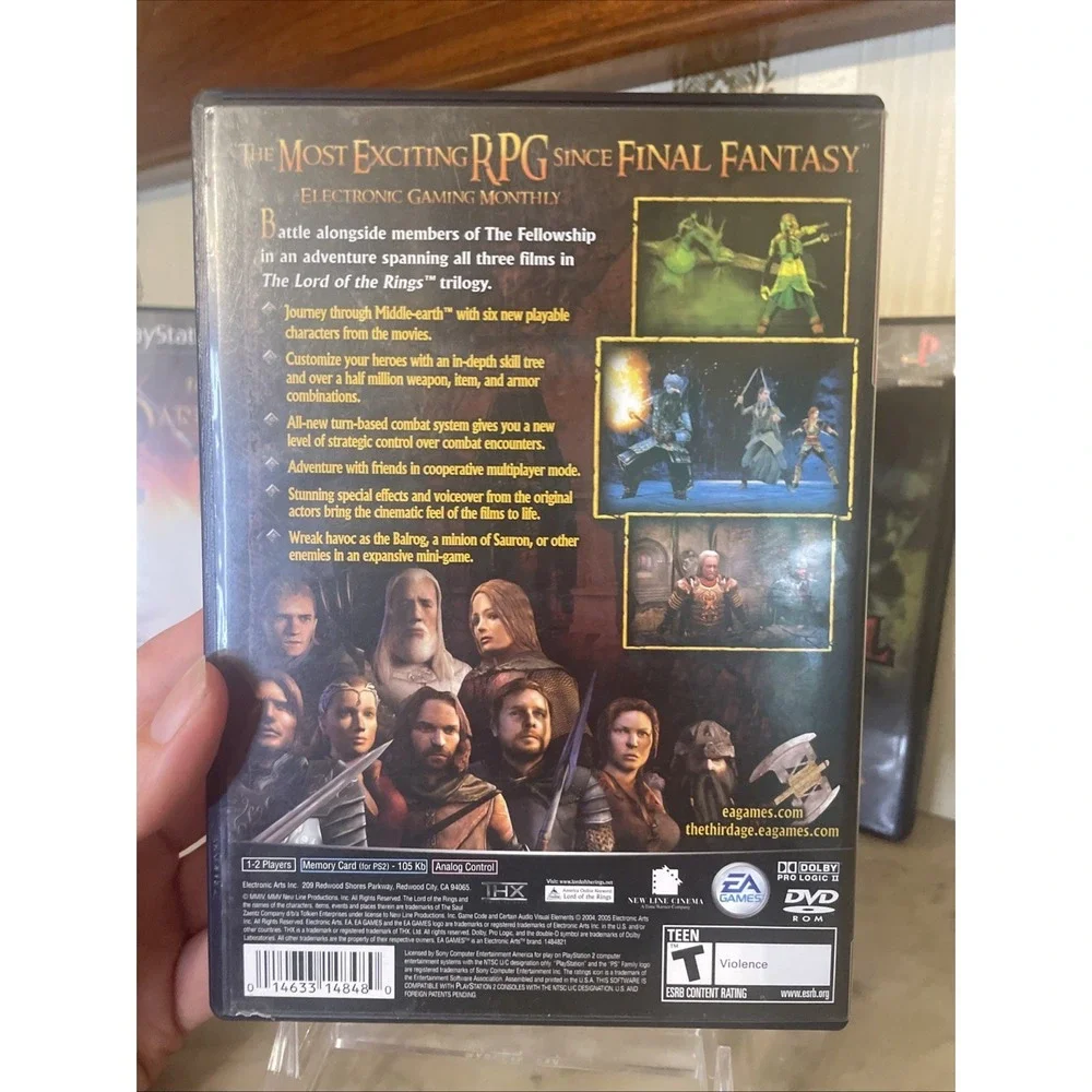 PS2 - The Lord of the Rings: The Third Age Sony PlayStation 2 Complete Memory
